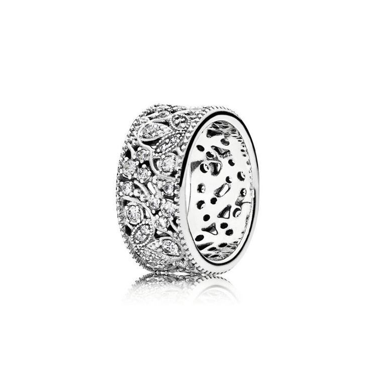 Pandora Openwork Pattern 925 Silver Ring Women rings 190965CZ 50