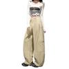 2026 Spring Women's High-Waisted Slimming Cargo Trousers - Loose Wide-Leg Style