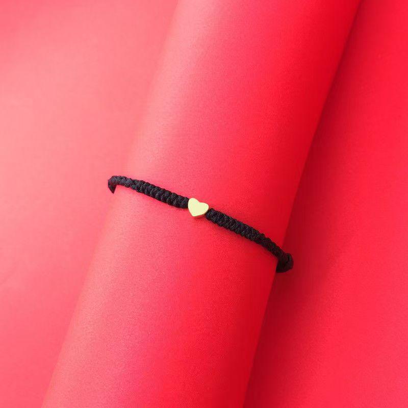Armband Roter Faden Jahr der Ratte: Gewebtes Geschenk für Liebespaare mit glücksbringenden Perlen für Frauen und Männer