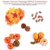 50Pcs Artificial Pumpkins Autumn decoration set, Halloween Mini Fake Pumpkins