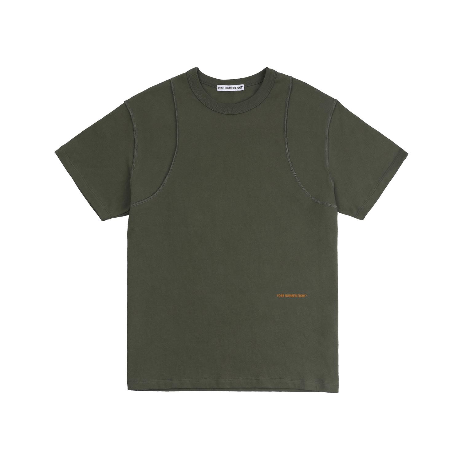 Pose Number Eight Cutting Line Tee (Khaki) Khaki/1