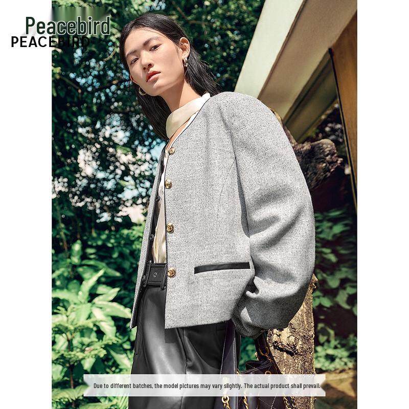 PEACEBIRD Round Neck Long Sleeve Top A1BBF1302