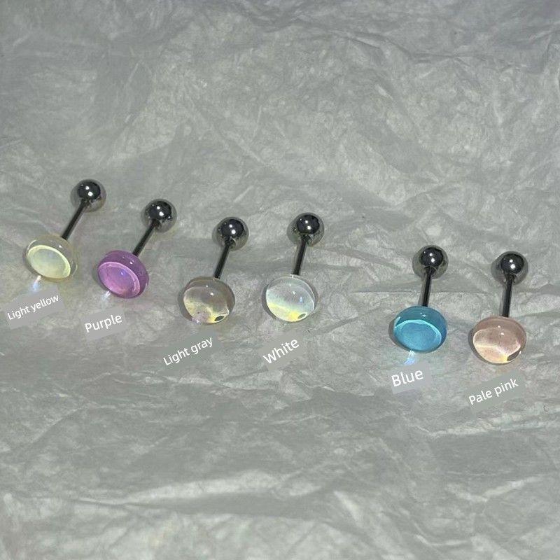 

Розовый Ежедневная Мечта Красочный Пирсинг Хряща Уха Синяя Аврора Красивое Ухо Пирсинг Хряща Штифт Титановая Сталь Винт Серьги-Пусеты Винтовая Закрутка Light yellow one.