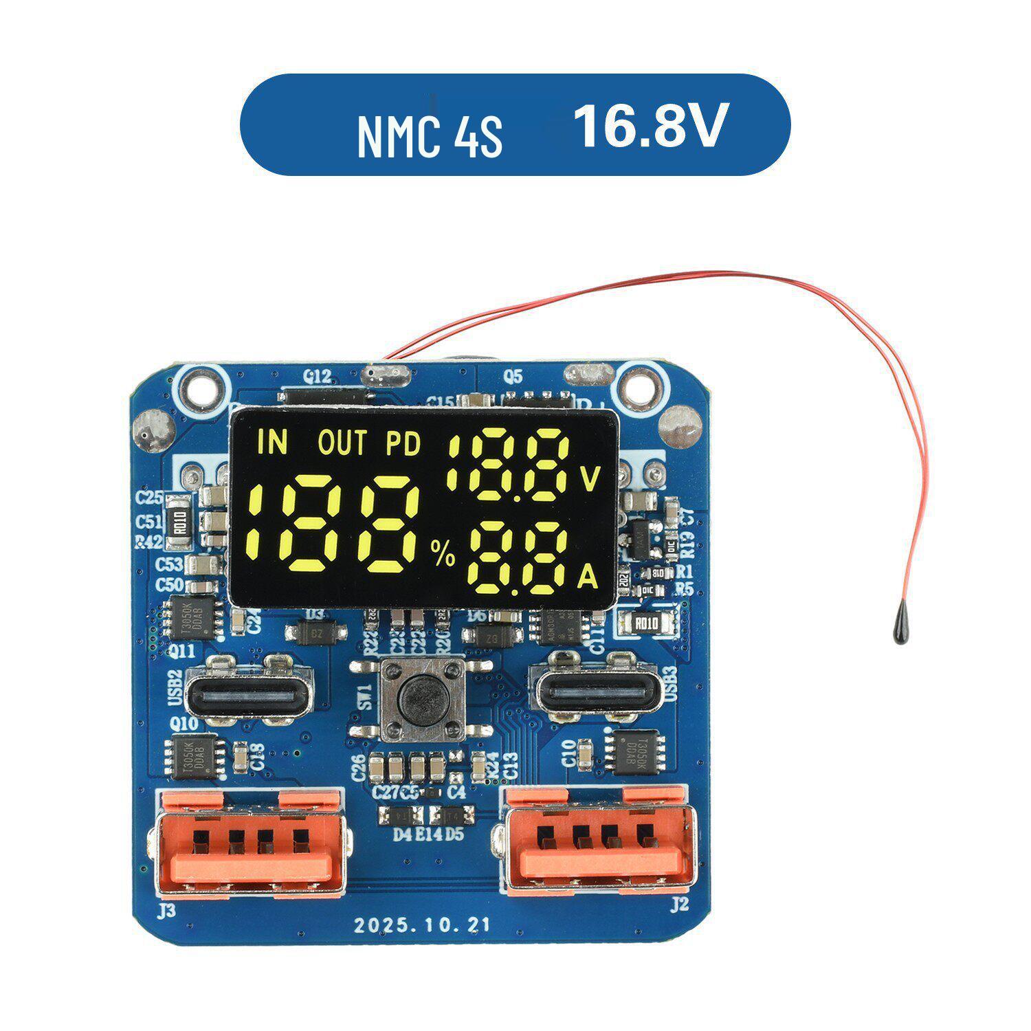 

4S PD 100W Bidirectional Step-Up/Down Module for Fast Lithium Battery Charging 20V High Power Output