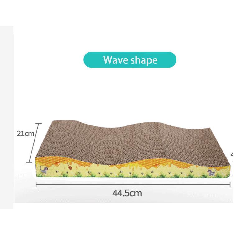 

Доска для кошачьих когтей Прочная не оставляющая мусора разная форма Износостойкая встроенная шлифовальная гофрированная бумага Игрушки для домашних животных