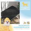 Dog Grooming Table, Grooming Table with Adjustable Arm, Storage Compartment, Rubber Surface, 90 x 60 x 76 cm, Black