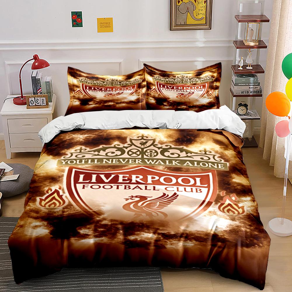 Liverpool Football Club Set Bedding set (1 duvet cover, 2 pillowcases, duvet not included) 135x200cm