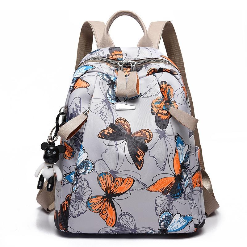 Summer new light backpack women's print casual anti-theft backpack large capacity travel bag backpack
