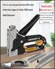 "Green Forest Manual Woodworking Nail Gun: Special Door & Stapler for Home Oil Painting"