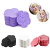 10Pcs Face Cleaning Sponge Pad Exfoliator Mask Facial Spa Massage Makeup Removal Thicker Compress Flower Heart Natural Cellulose