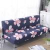 [Stretch Sofa Bed Cover] Spring/Summer Milk Silk Fabric Living Room Armless Folding Sofa Sofa Cover puf grande y esponjoso