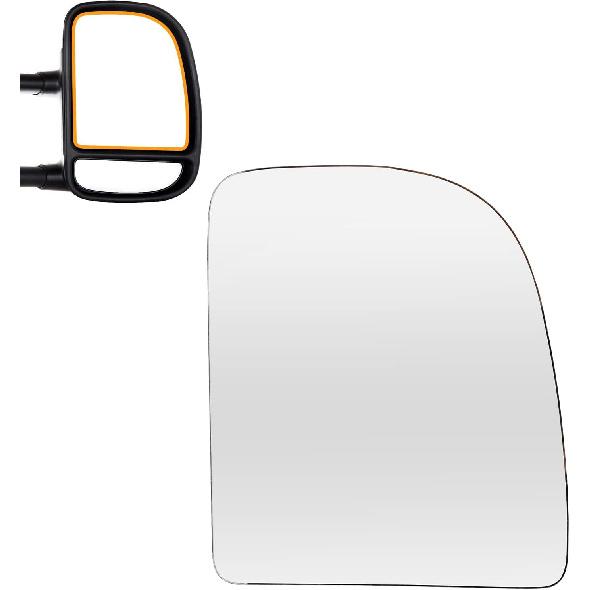 Towing Mirror Glass Fitss 1999-2018 For Chevy Silverado For GMC Sierra 1988-1998 For Chevy/For GMC C1500/K1500 Non-Heated Right Side Lower onvex