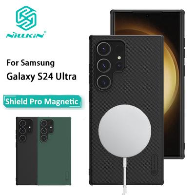 NILLKIN Para Samsung Galaxy S24 Ultra funda de teléfono Super Frosted Shield Pro cubierta trasera magnética