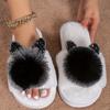 Women's All-Season Slip-On Moccasin Slippers with Plush Faux Fur-Like Lining & Arch - Soft EVA Cushioned Insole, Slip- Sole, Cozy Indoor/ House