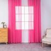 1pcs Beautiful Home Decoration Curtain Translucent Solid Color Gauze Curtains Gorgeous Hotel Living Room Decor Window Blind