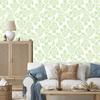 Wallpaper Flowers white and lime, lime background for living room and bedroom 50x1000