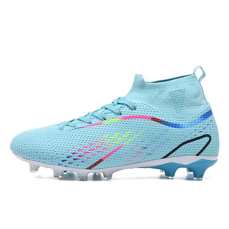 High-Top-Fußballschuhe TF gebrochene Nägel Kunstrasen AG Nägel Lederfüße Männer und Frauen Kinder und Jugendliche Trainingsschuhe