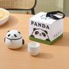 MinGuan Panda Portable Ceramic Kung Fu Travel Tea Set