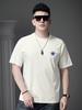 European Style Men's High-End Embroidered Round-Neck Short-Sleeve T-Shirt 2026 New Summer Trendy Brand Loose Half-Sleeve Tee