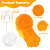 Interactive Pet Puzzle Feeder Dog and Cat Treat Dispenser Toy with Pedal and Adjustable Food Outlet Mental Stimulation Dog Toy