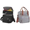 Double Deck Lunch Bag Insulated Cooler Bag Leakproof Lunch Tote Bag with Shoulder Strap Lunch Box for Work Office Picnic