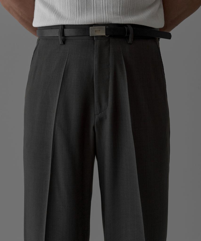 Baulopeulodeogteu Summer Semi-Flare Slacks [Charcoal]