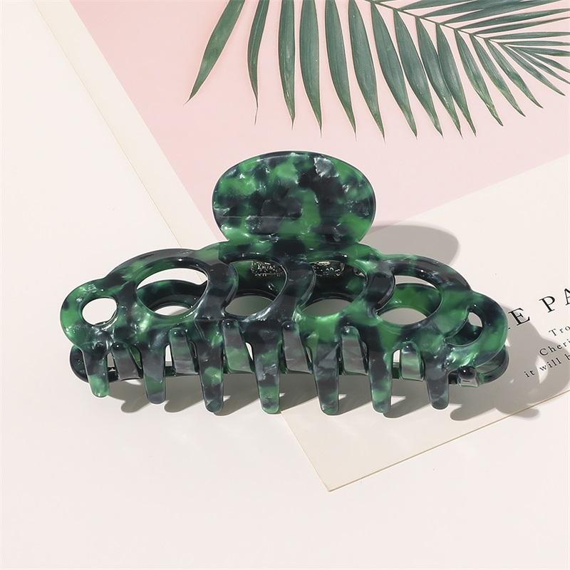 

Новые заколки-крабы из ацетата для женщин, элегантные разноцветные однотонные заколки для волос для девочек, аксессуары для волос