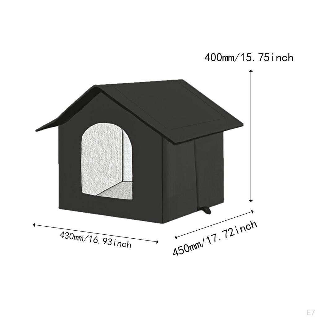 Outdoor Cat House ,Cat Bed, Easy To Assemble, Insulated Kitty Shelter Kitten Hideaway Tent