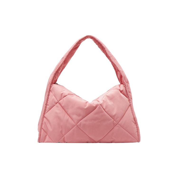 New COS Polyester One Shoulder Handbag Regular Women's Mist Pink 1155737004