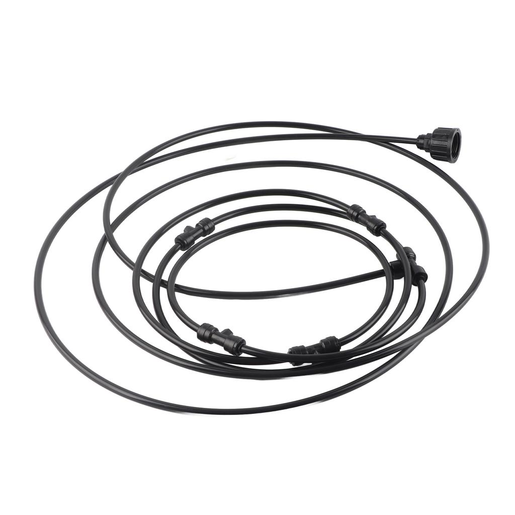 Black Spray Ring Outdoor Cooling Low Pressure Spray Set Spray Ring Fan with Cooling System