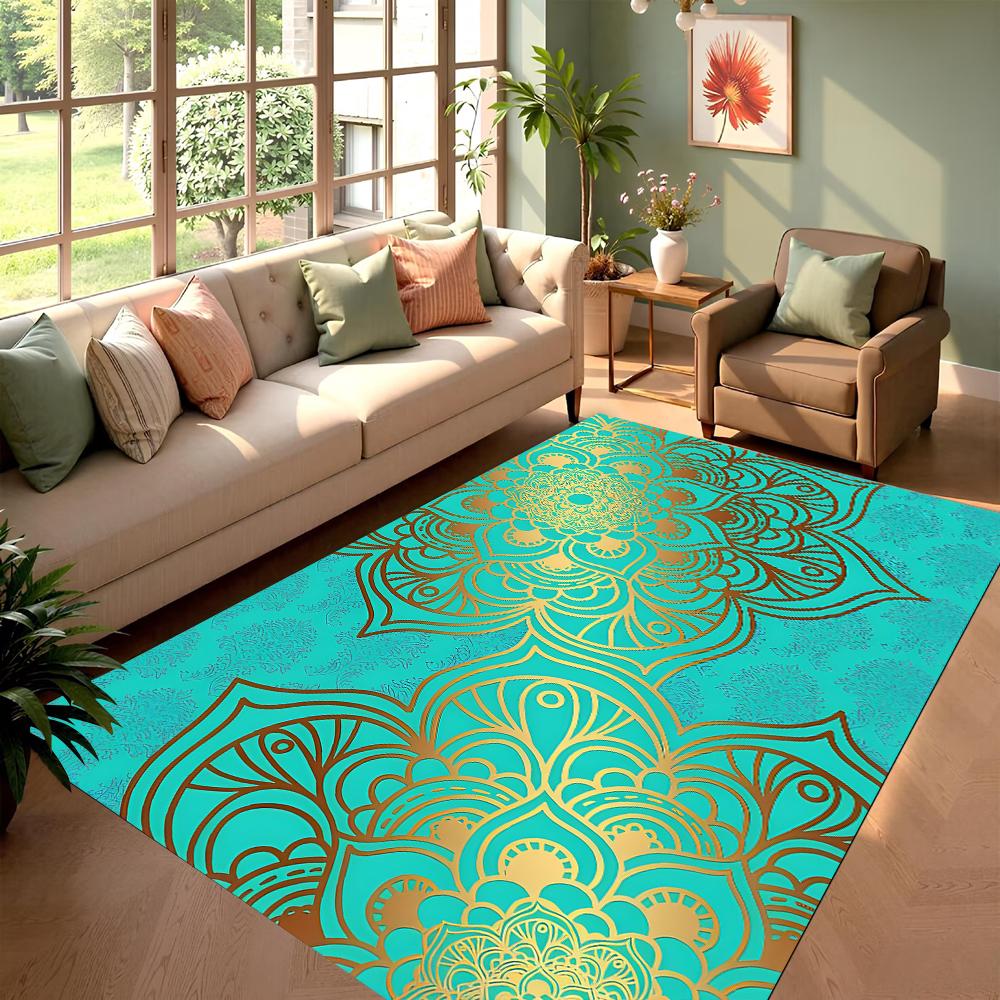 

Килим із геометричною площею Bohemia Mandala, килимок для дому, вітальні, спальні, дивана, кухонного декору, дитячі нековзні килимки 50X80CM