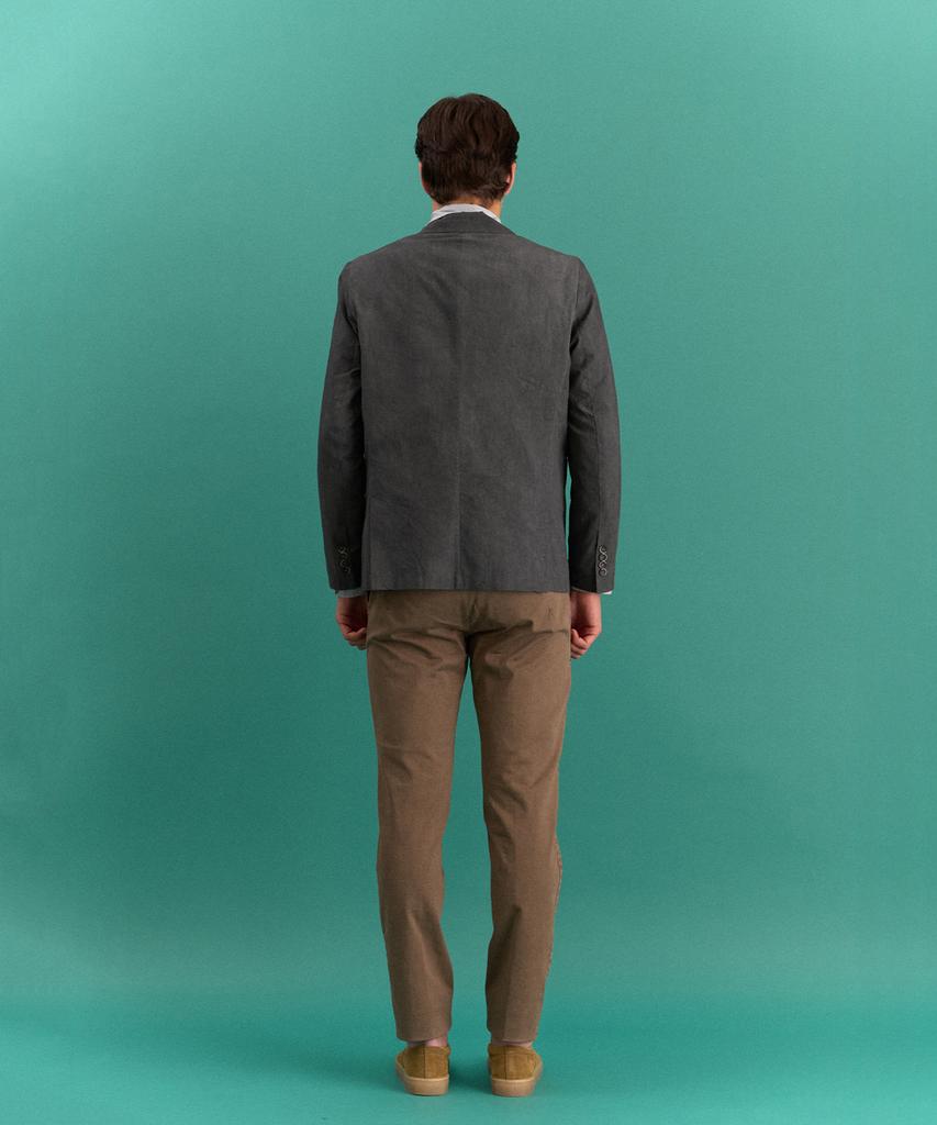 PANICALE Brown Garment-Dyed Cotton Pants