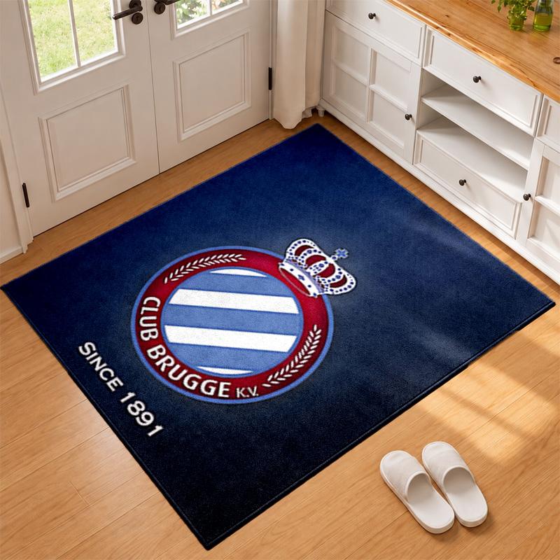 Club Brugge KV Carpet Door Mat for Living Room or Bedroom Protective Mat Under Chair Office Decoration Christmas Gift Birthday Present