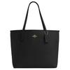 City 33 Logo Snap Closure Leather Tote Bag Women Tote Black CR111-IMBLK