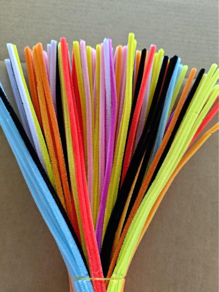 Colorful Chenille Pipe Cleaners for Kids' Craft & Educational Toys