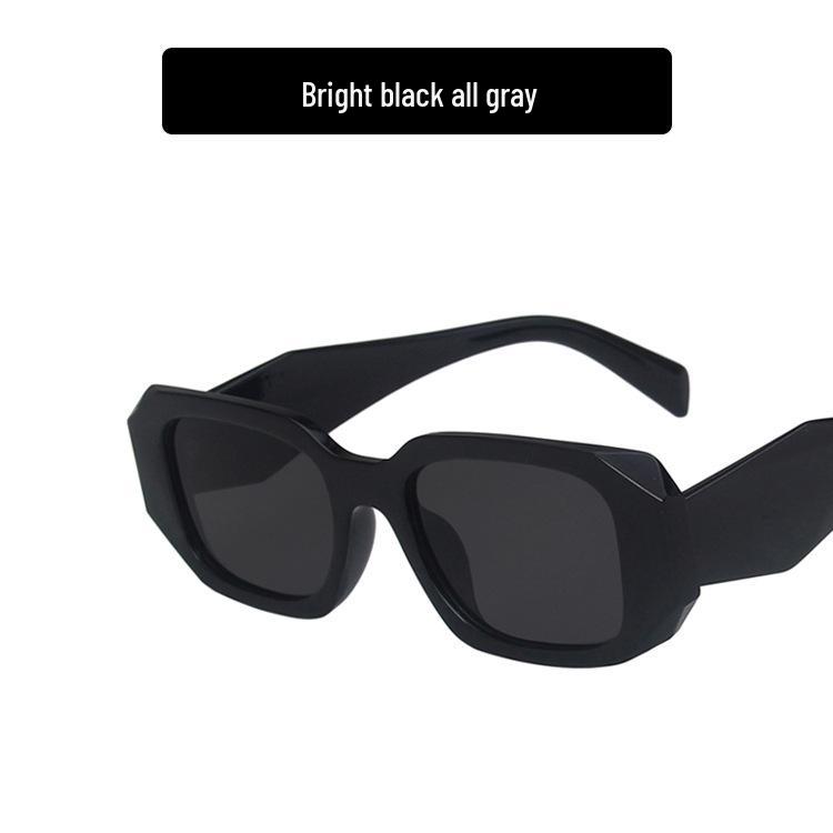 

Женские солнцезащитные очки P Family 2021 Необычной квадратной формы - Стиль инфлюенсера для большого лица Metal Hinge