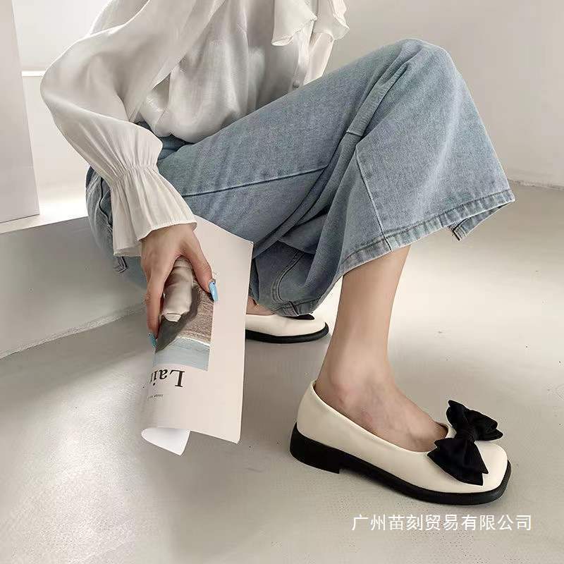 French Mary Jane small leather shoes spring and autumn British style Japanese jk with skirt soft-soled loafers