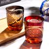 Japanese Hand Carved Edo Kiriko Crystal Glass Whiskey Cup For Men Collectible Barware