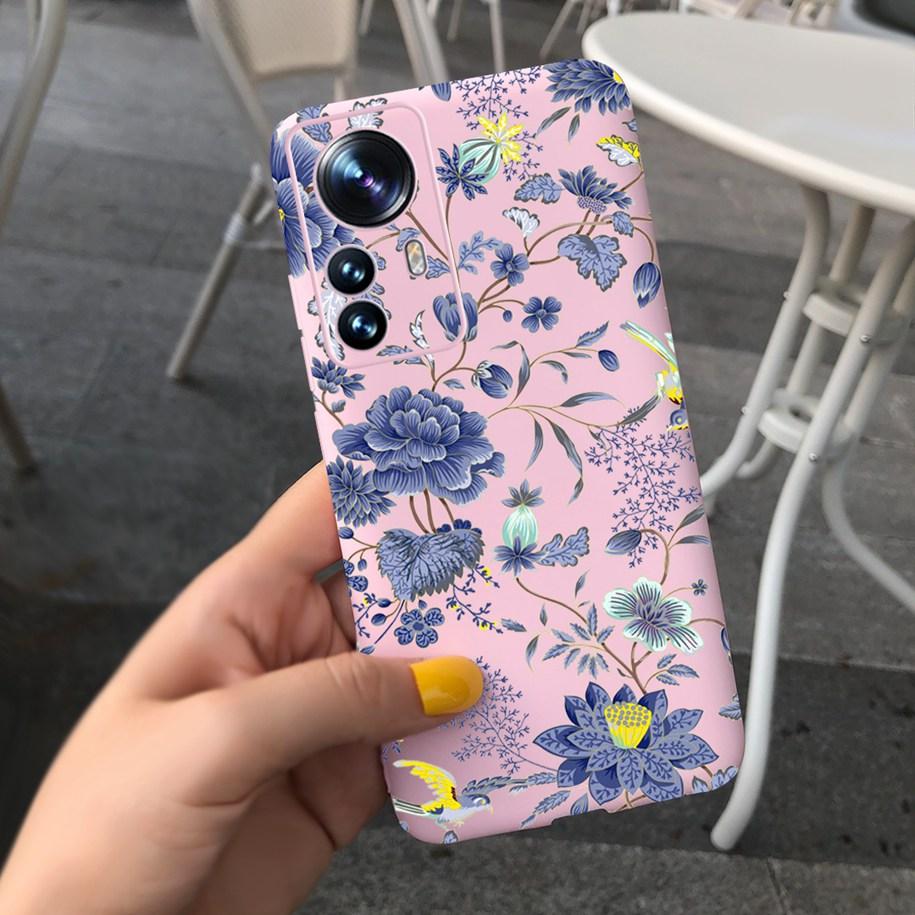 For Xiaomi 12 Pro 5G Case Cute Cartoon Painted Matte Cover For Xiaomi Mi 12 Pro 5G Global Funda on Xiomi 12 Pro Mi12 12X 5G Capa