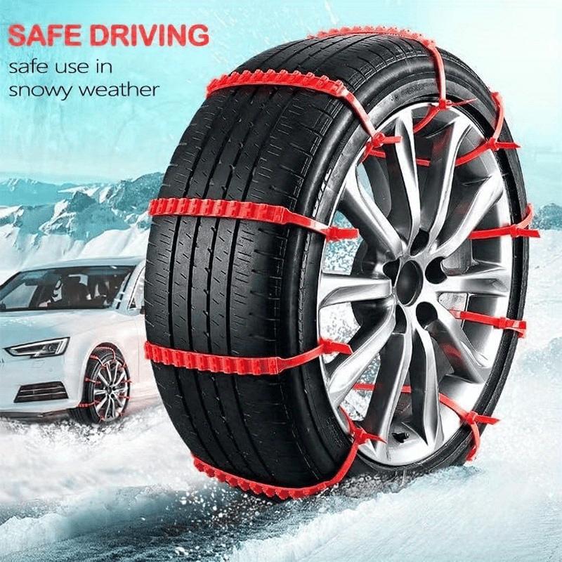 12/ 24PCS Anti-Skid Snow Cha for Car Motorcycles Winter and Bad Terrain Wheels Anti-slip Emergency Universal Lockout Artifact