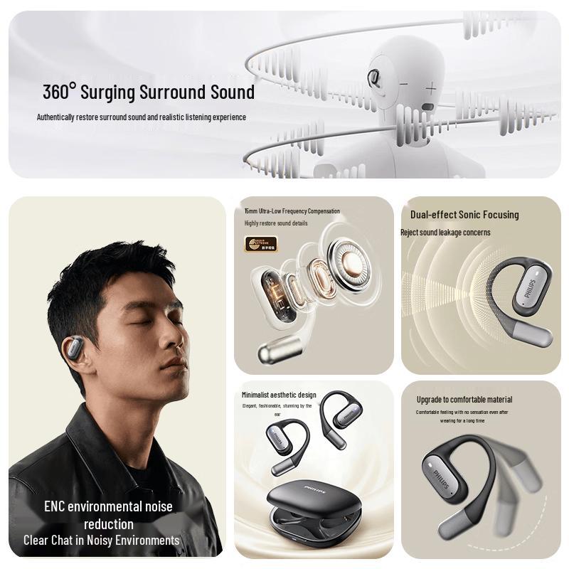 Philips TAA3719 Open-Ear Bone Conduction Sports Headphones