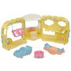 Epoch Sylvanian Families Nursery School Vehicle Set: Let's Play! Everyone's Nursery School Bus (S-70) - ST Mark Certified, Ages 3+, Toy, Dollhouse