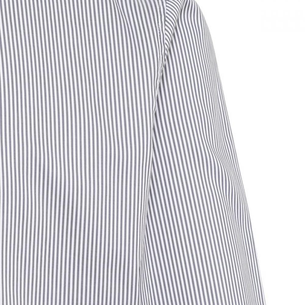 Vanbrough Stripe Semi Wide Classic Shirt Bzrsg1031 Gy