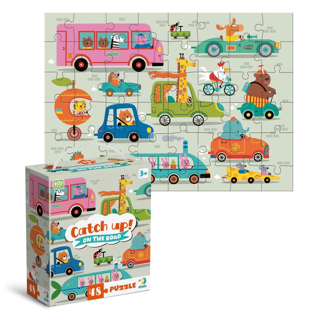 Puzzle Edukacyjne Pojazdy 48 Elem . Układanka Dla Dzieci Dodo