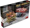 Miniart Meat Products and Market Cart Plastic Model MA35649 Molded in Color 1/35