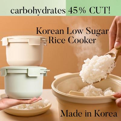 Koreanische Diät Reiskocher mit niedrigem Zuckergehalt Mikrowellenofen 12 Min./Kohlenhydrate 45% REDUZIERT!