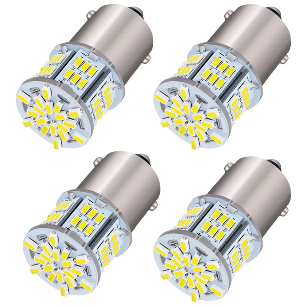 

NAKOBO S25 Single 12V-24V G18 LED P21W BA15S Bulb LED білий