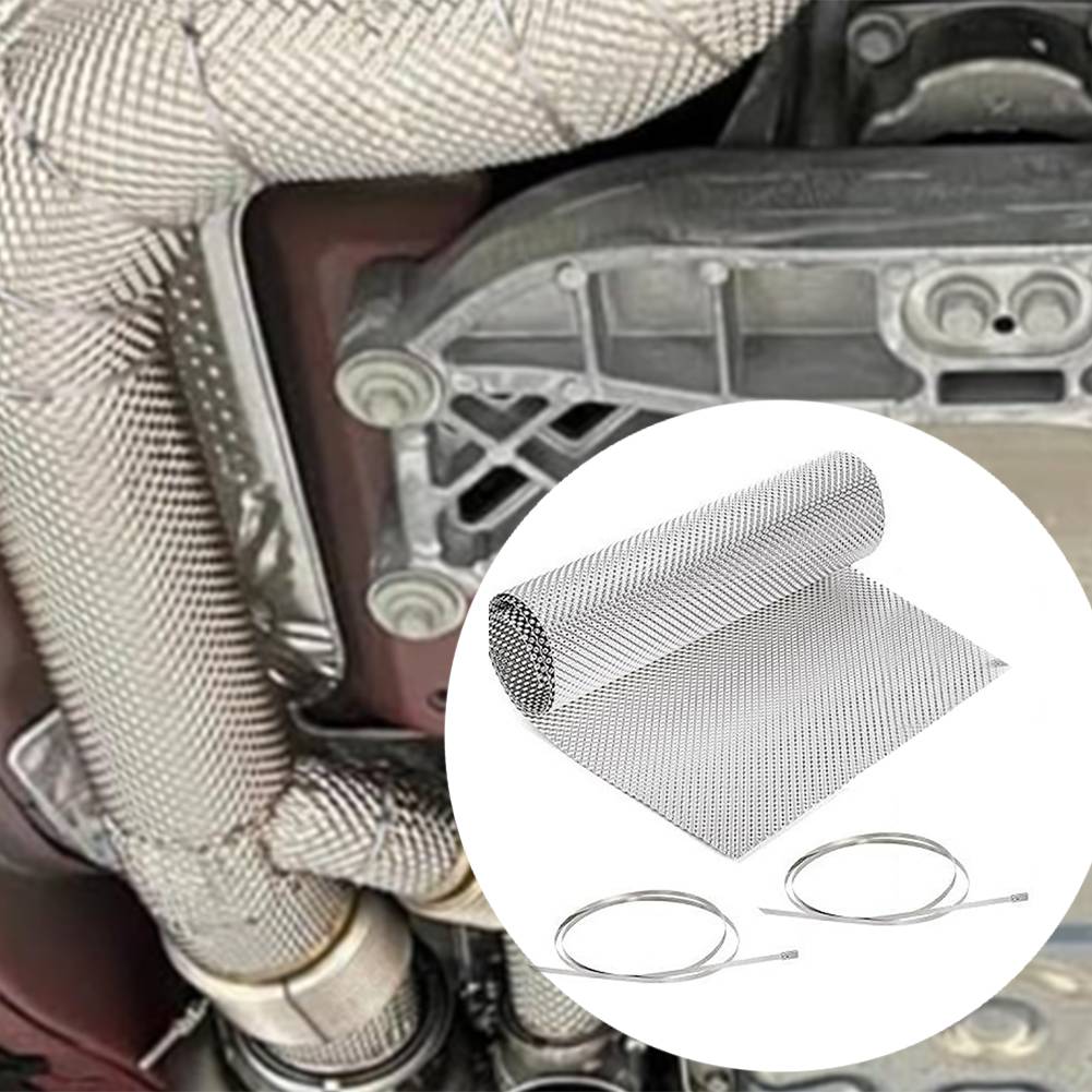 Für Autoauspuff Hitzeschutzblech Aluminium Geprägtes Hitzeschild für Schalldämpfer Rohre und Automobil-Abgasanlagen