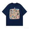 Music Note Print Short Sleeve Tshirt Unisexs Summer Retro Casual Loose HalfSleeve Cotton Crew Neck Tee Unisex Tshirt