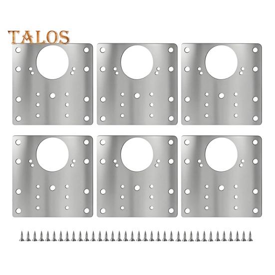 

6 шт. набор пластин для ремонта петель шкафа, устойчивая к ржавчине большая пластина для ремонта петель, набор пластин для ремонта дверных петель с крепежными винтами 6pcs